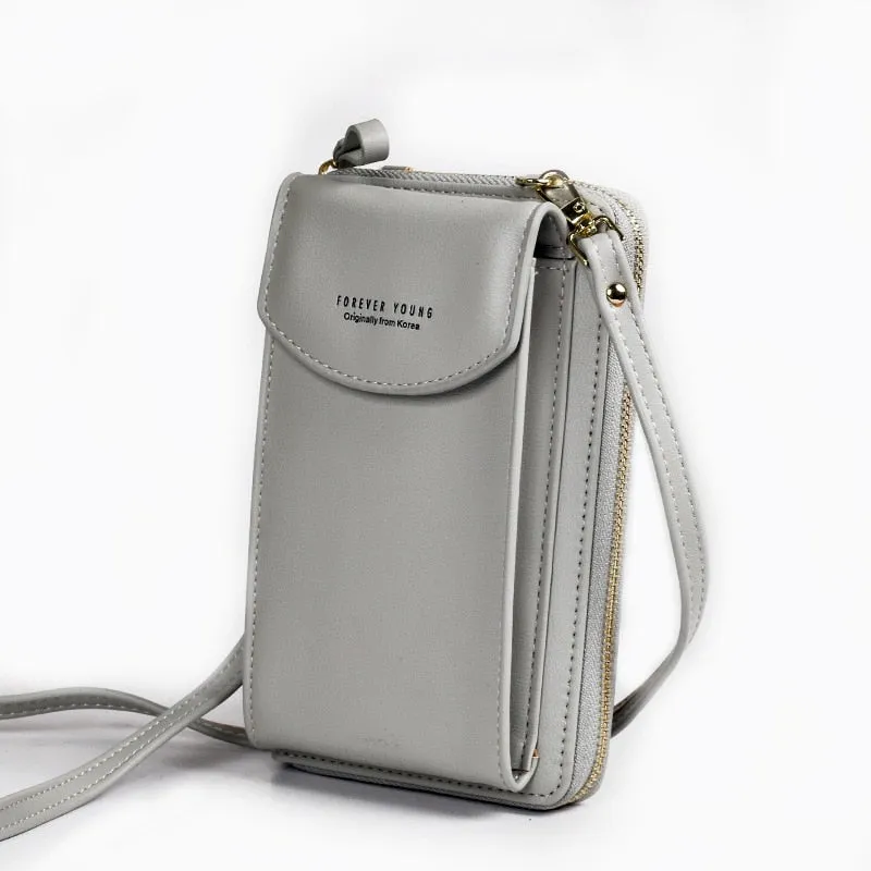 Luxury Women's Leather Clutch Crossbody Bags