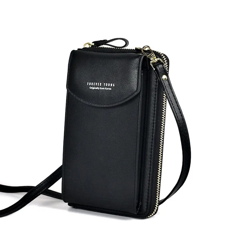 Luxury Women's Leather Clutch Crossbody Bags