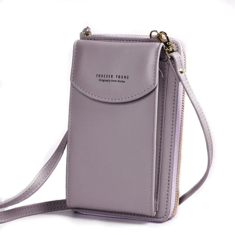 Luxury Women's Leather Clutch Crossbody Bags