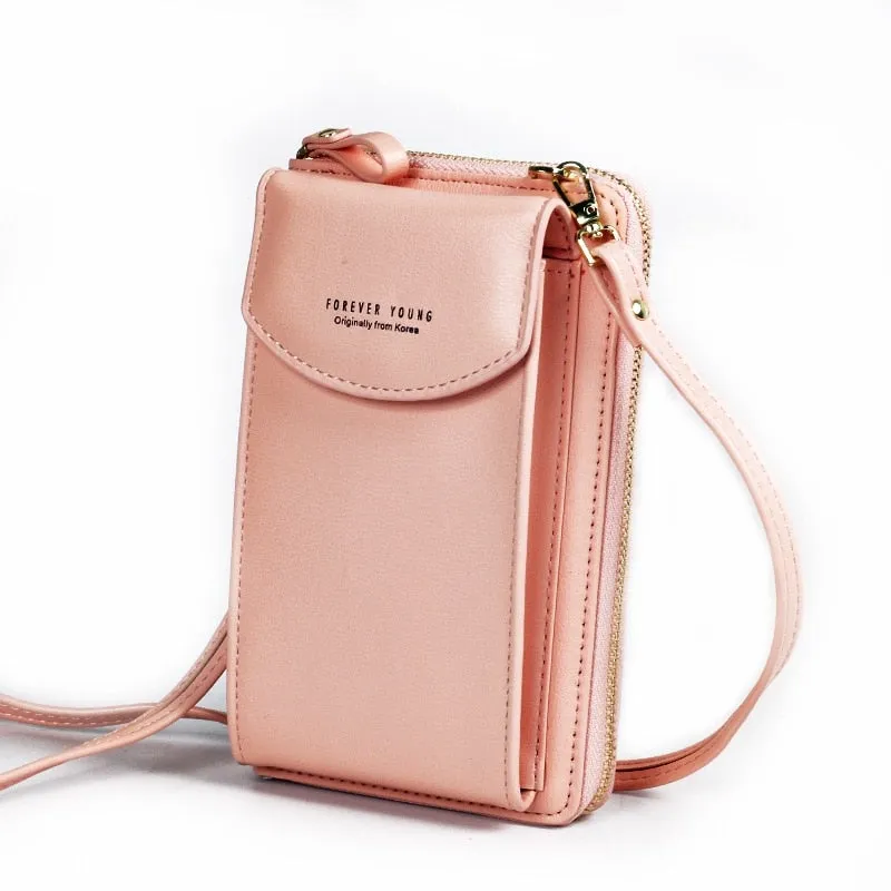 Luxury Women's Leather Clutch Crossbody Bags