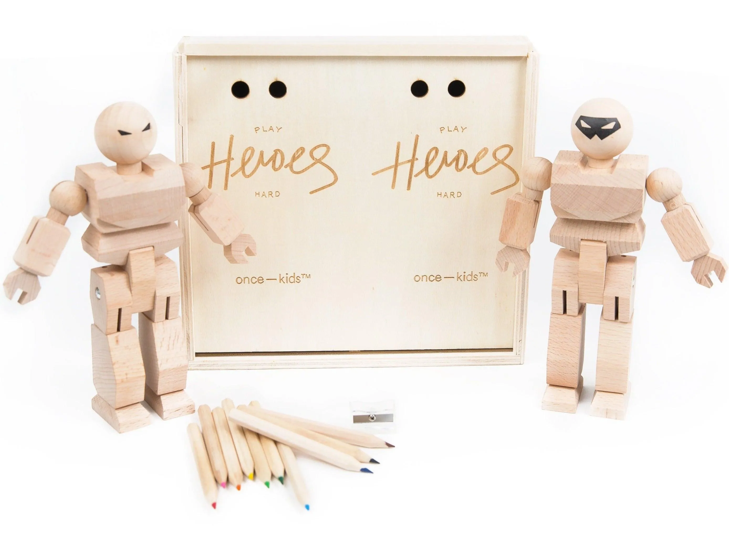 Make Your Own Wood Action Figure - 2 pack Color Kit