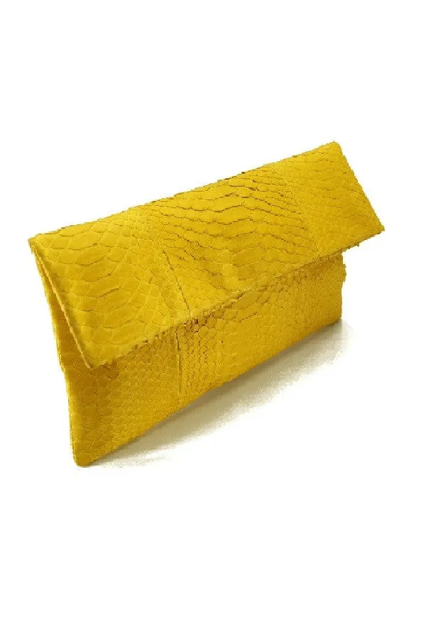 Mandalay Lemon Foldover Clutch