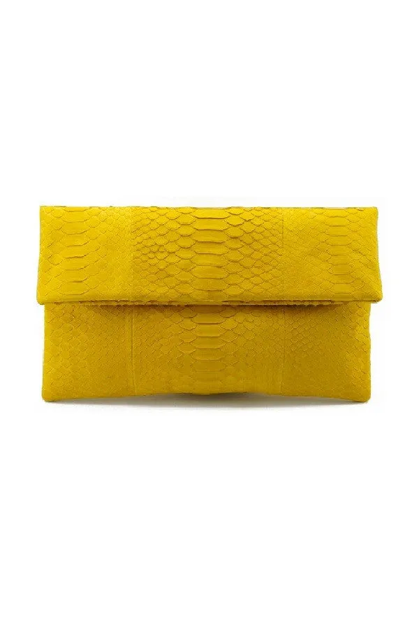 Mandalay Lemon Foldover Clutch