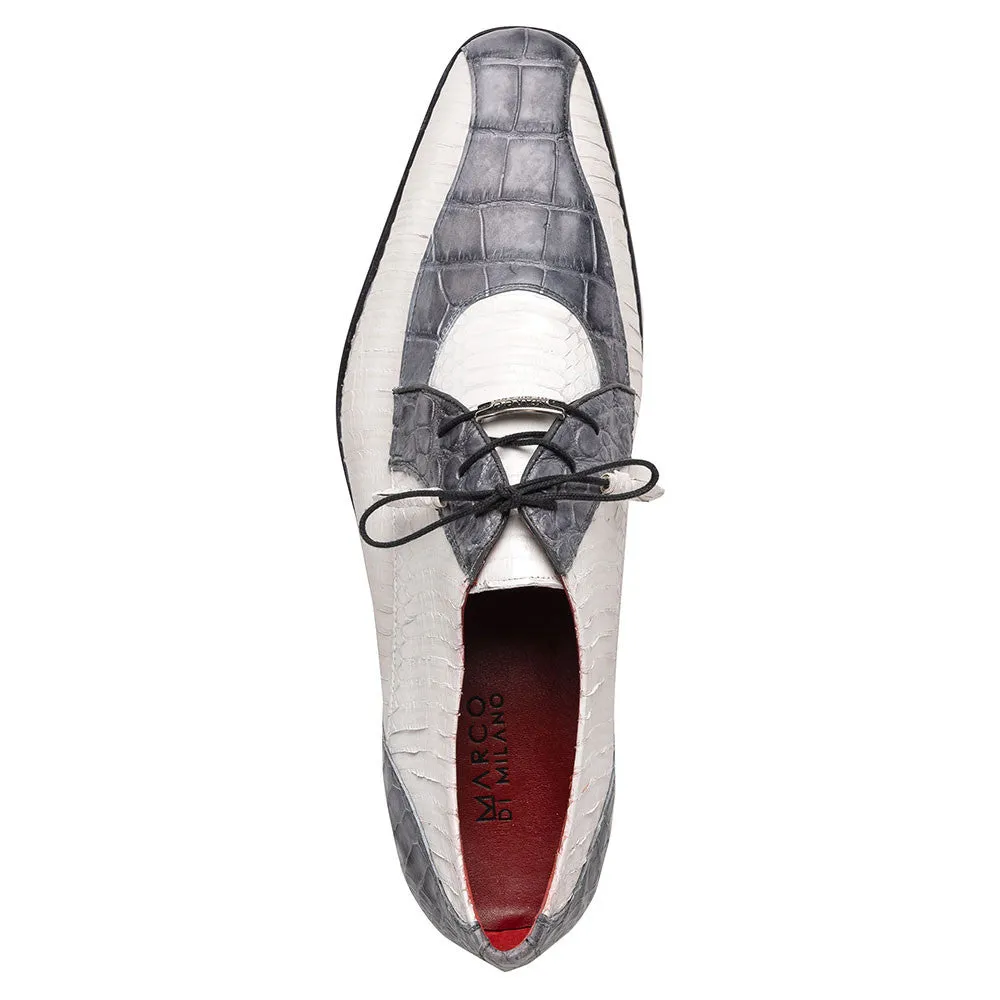 Marco Di Milano Moncalieri Gray/White Dress Derbies