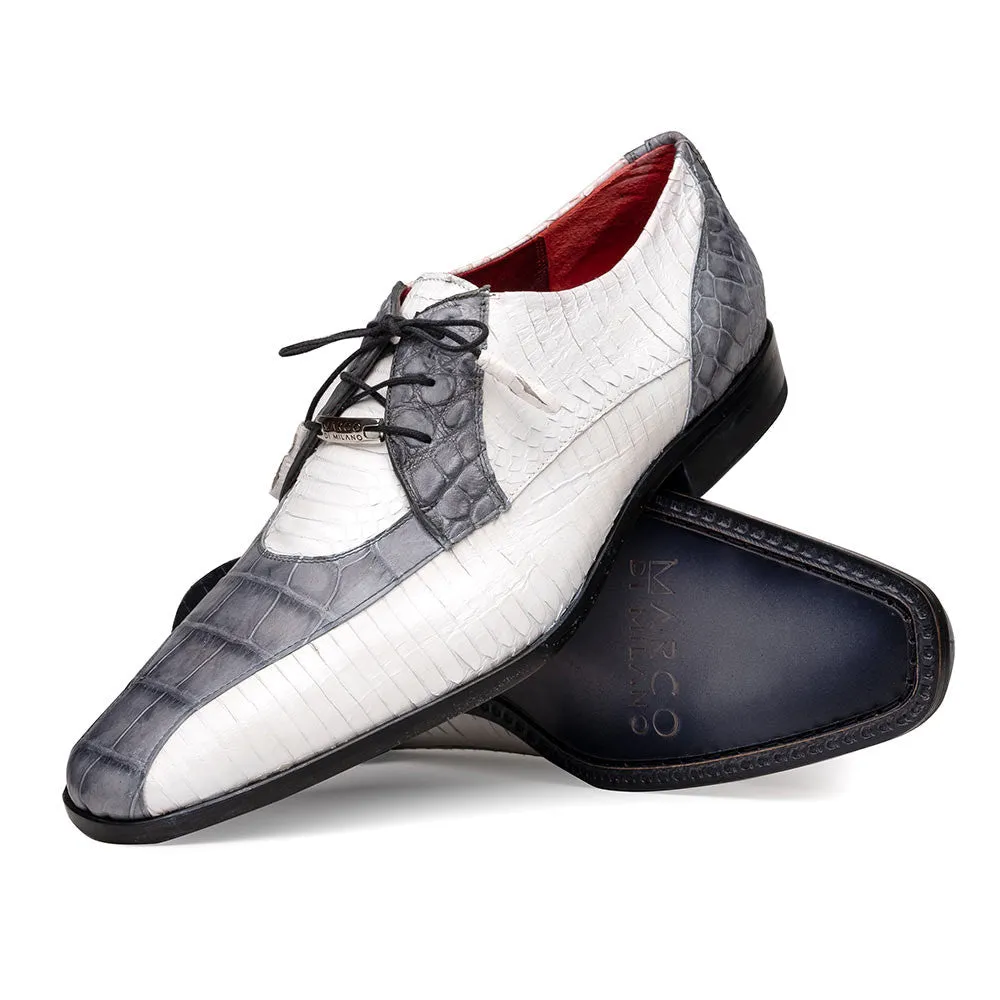 Marco Di Milano Moncalieri Gray/White Dress Derbies