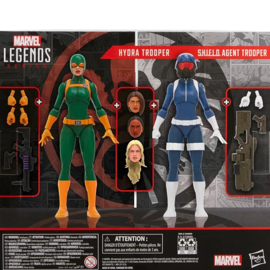 Marvel Legends Exclusive S.H.I.E.L.D. Agent Trooper and Hydra Trooper