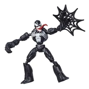 Marvel Spider-Man Bend and Flex Venom, 6-Inch Flexible Action Figure, Includes Web Accessory, Ages 6 And Up