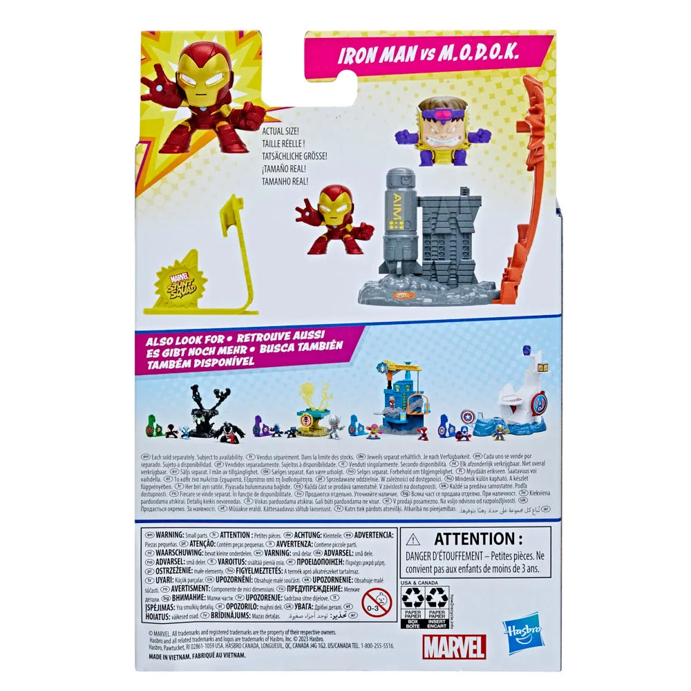 Marvel Stunt Squad Iron Man Vs M.O.D.O.K. Figure Set