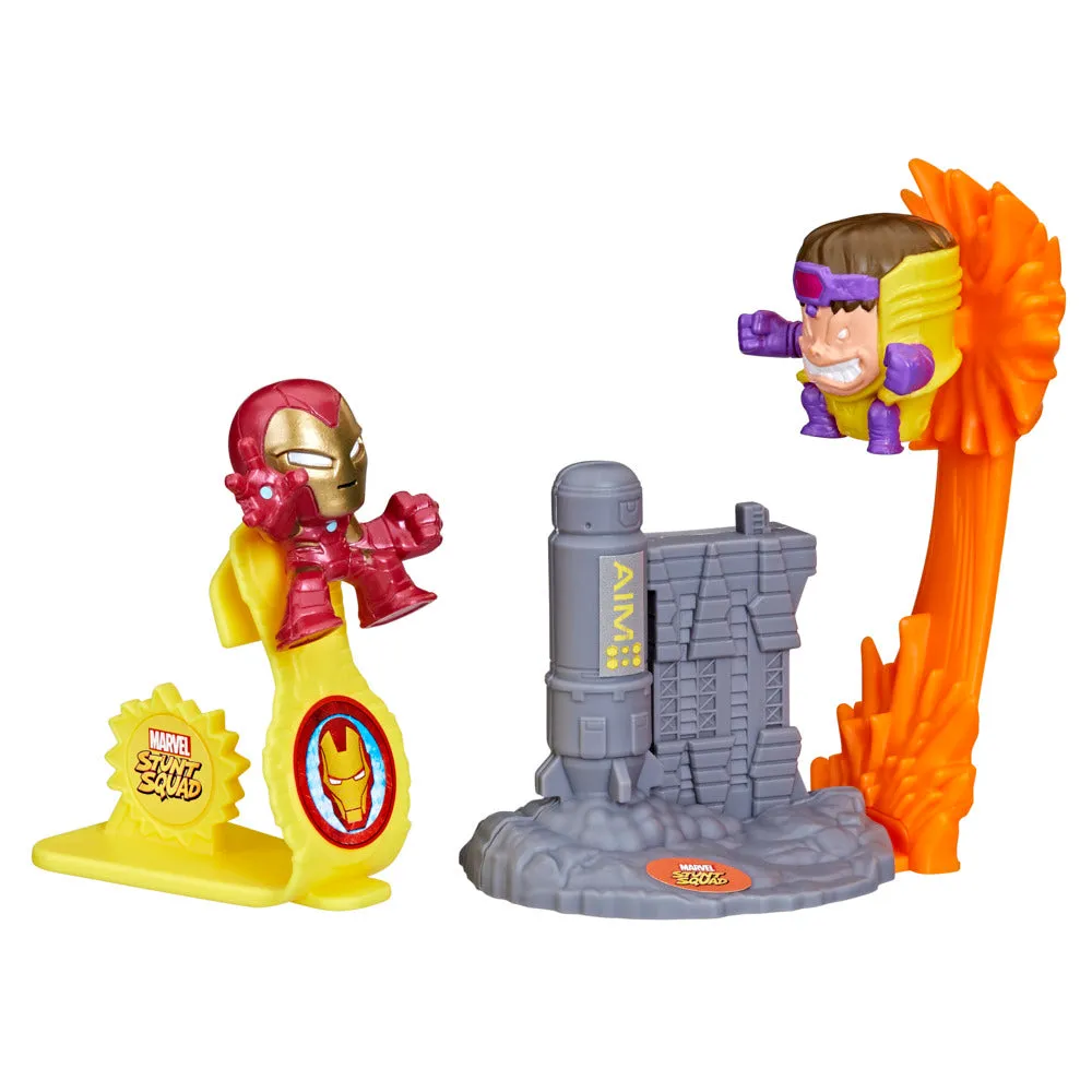 Marvel Stunt Squad Iron Man Vs M.O.D.O.K. Figure Set