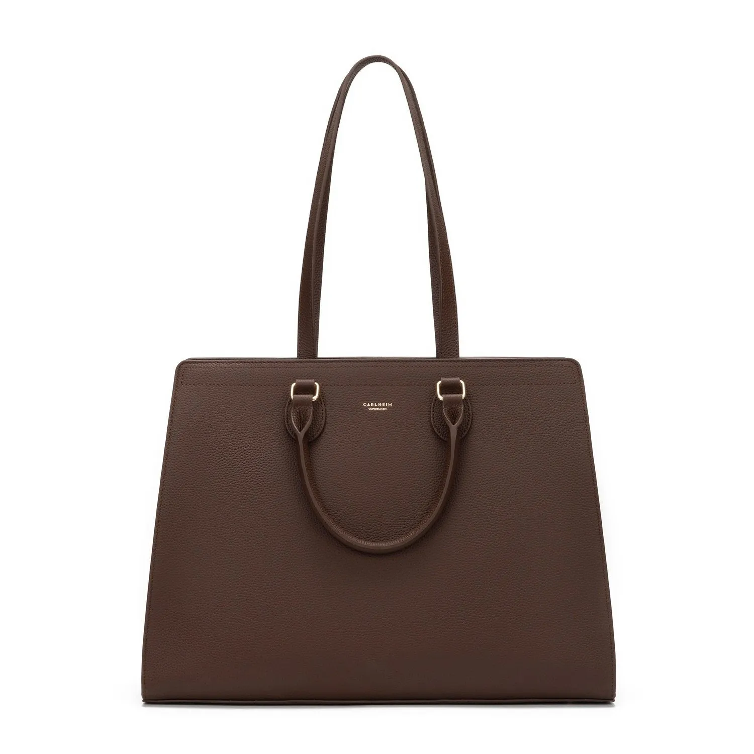 Mary Genuine Leather Handbag (Brown)