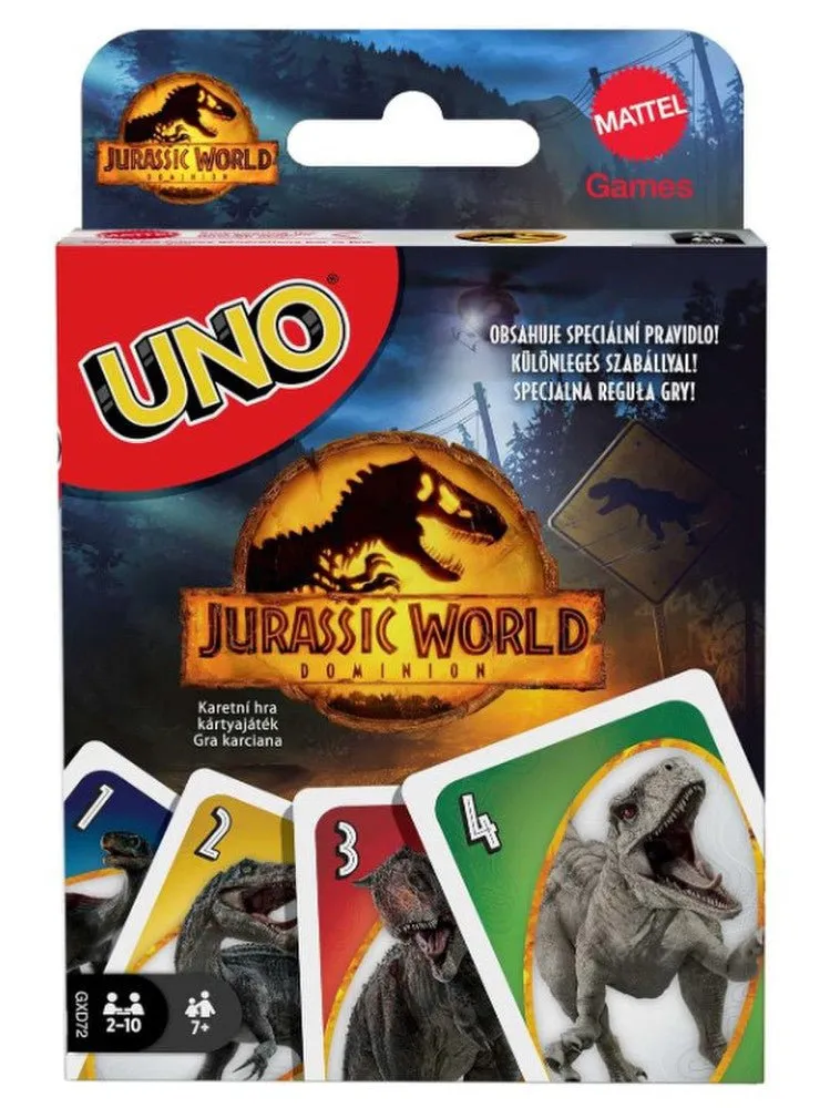 Mattel Uno Jurassic World 3