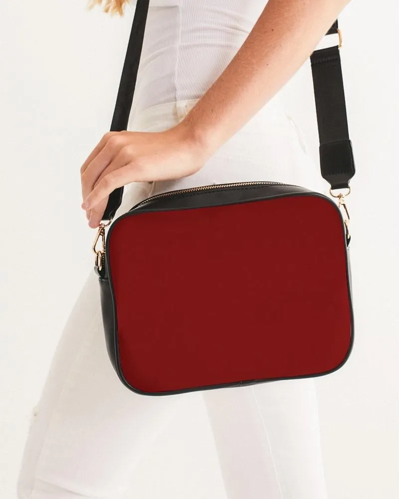 Medium Dark Red Crossbody Bag | Medium Dark Pure Red | C0M100Y100K60