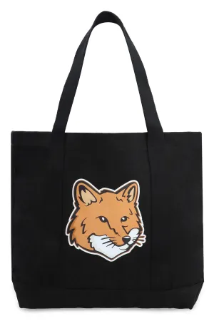 Men's Fox Head Tote Bag in Black | LW05101WW0050