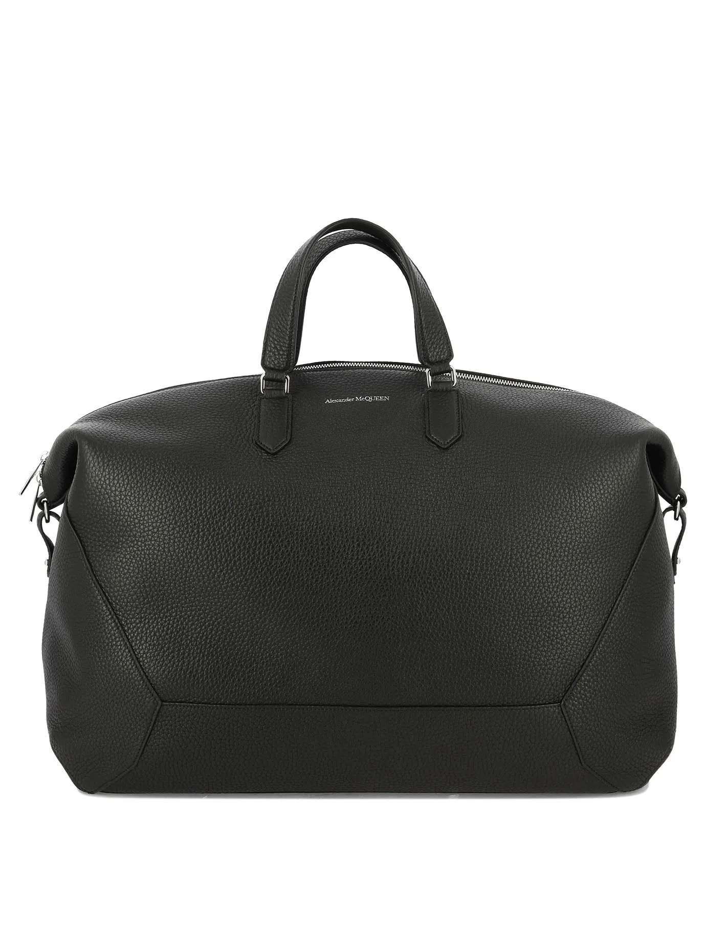 Men's Leather Big Bag in Black | 7581431AAP01000