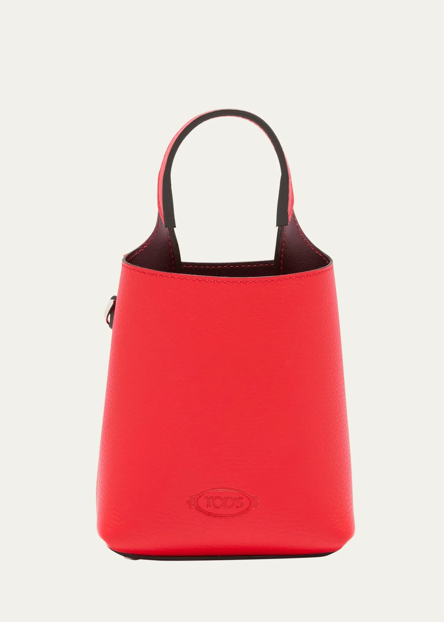 Micro Leather Top-Handle Bag