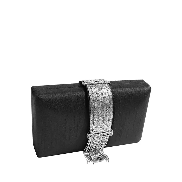 Midnight Fringe Clutch