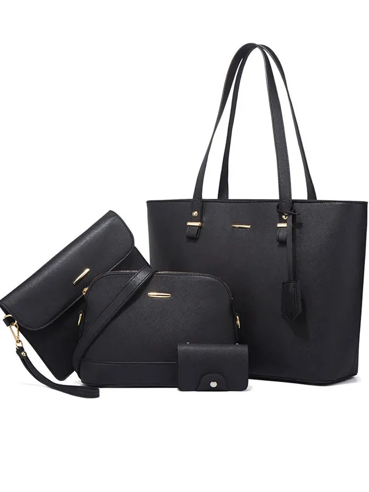 Milano 4-Piece Bag Set: Tote, Crossbody & Shoulder