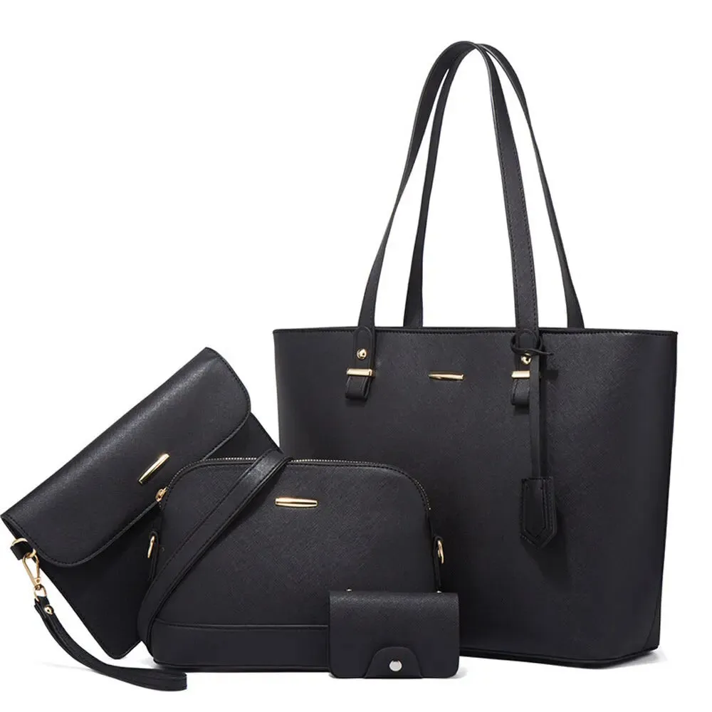 Milano 4-Piece Bag Set: Tote, Crossbody & Shoulder