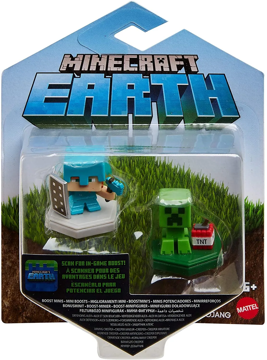 Minecraft Earth Boost Minis Defending Alex and Mining Creeper Figures