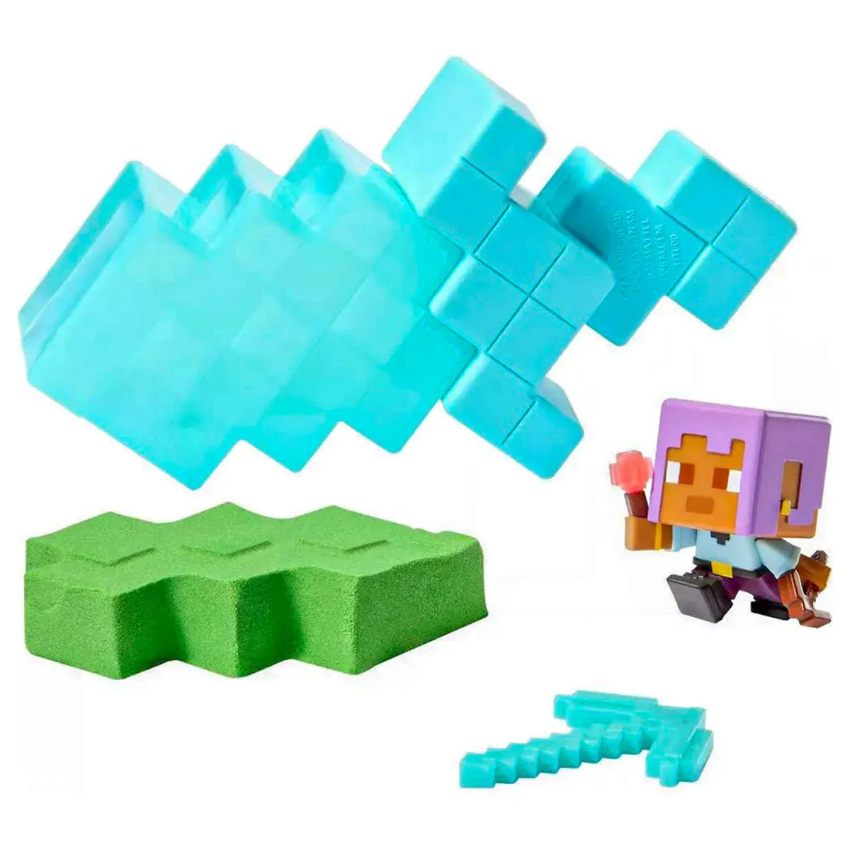 Minecraft Mini Mode Mining Action Figure Diamond Sword Set