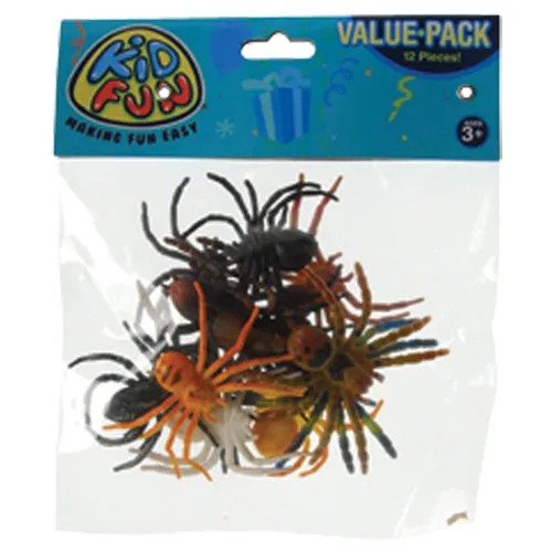 Mini Spiders Toy Set (1 Dozen)