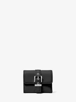 MK Colby Small Leather Tri-Fold Wallet - Black - Michael Kors