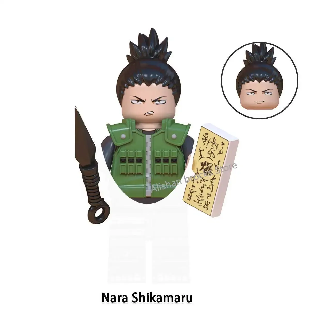 MOC NON   Shipped International Naruto blocks Building Blocks Anime cartoon Japanese Characters Action Figures Heads Kid Toys  Minifigures