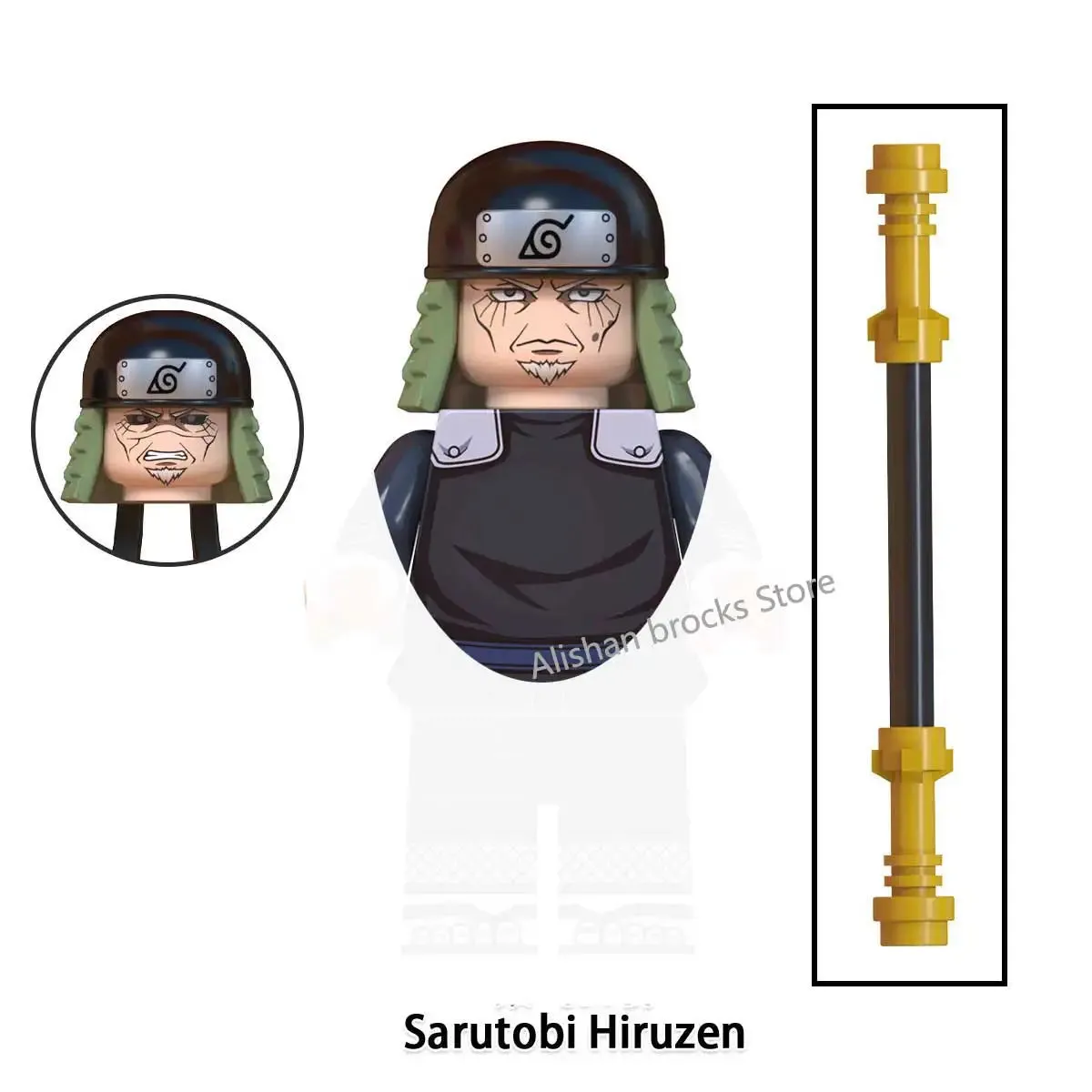 MOC NON   Shipped International Naruto blocks Building Blocks Anime cartoon Japanese Characters Action Figures Heads Kid Toys  Minifigures