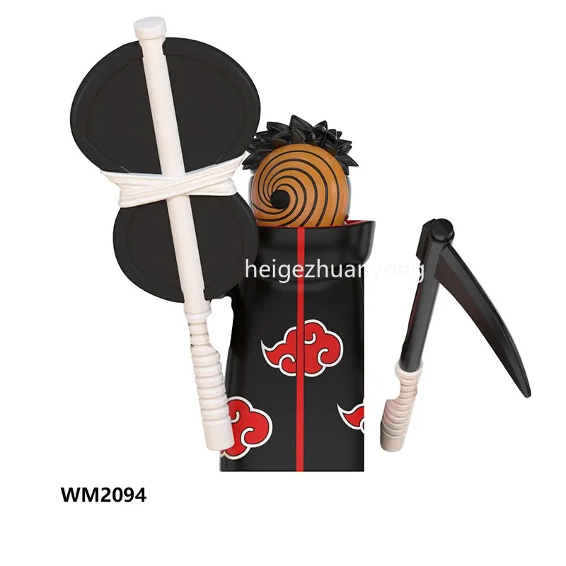 MOC NON   Shipped International Naruto blocks Building Blocks Anime cartoon Japanese Characters Action Figures Heads Kid Toys  Minifigures