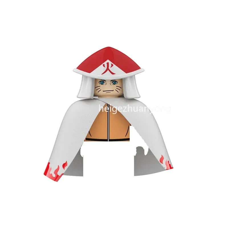 MOC NON   Shipped International Naruto blocks Building Blocks Anime cartoon Japanese Characters Action Figures Heads Kid Toys  Minifigures