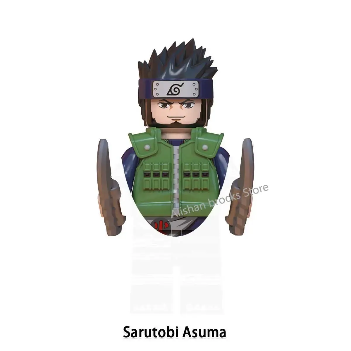 MOC NON   Shipped International Naruto blocks Building Blocks Anime cartoon Japanese Characters Action Figures Heads Kid Toys  Minifigures