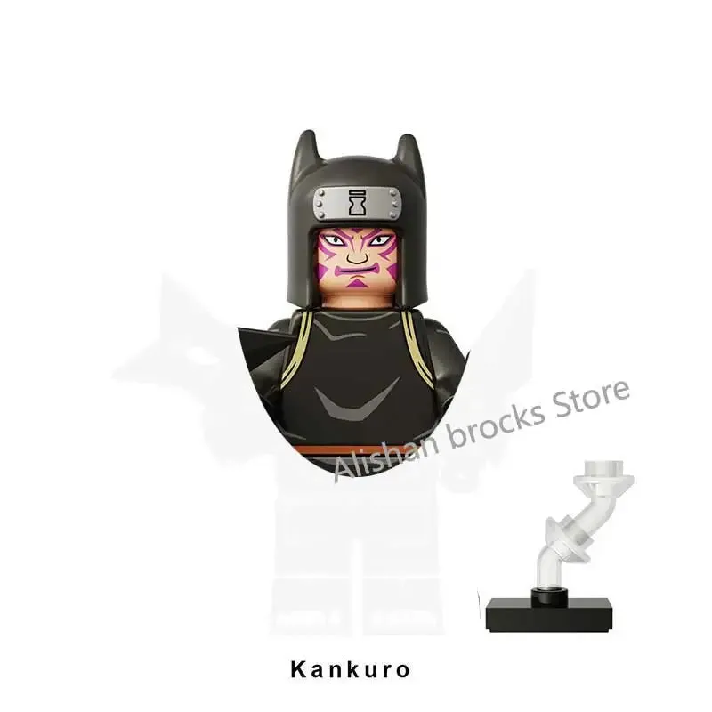 MOC NON   Shipped International Naruto blocks Building Blocks Anime cartoon Japanese Characters Action Figures Heads Kid Toys  Minifigures