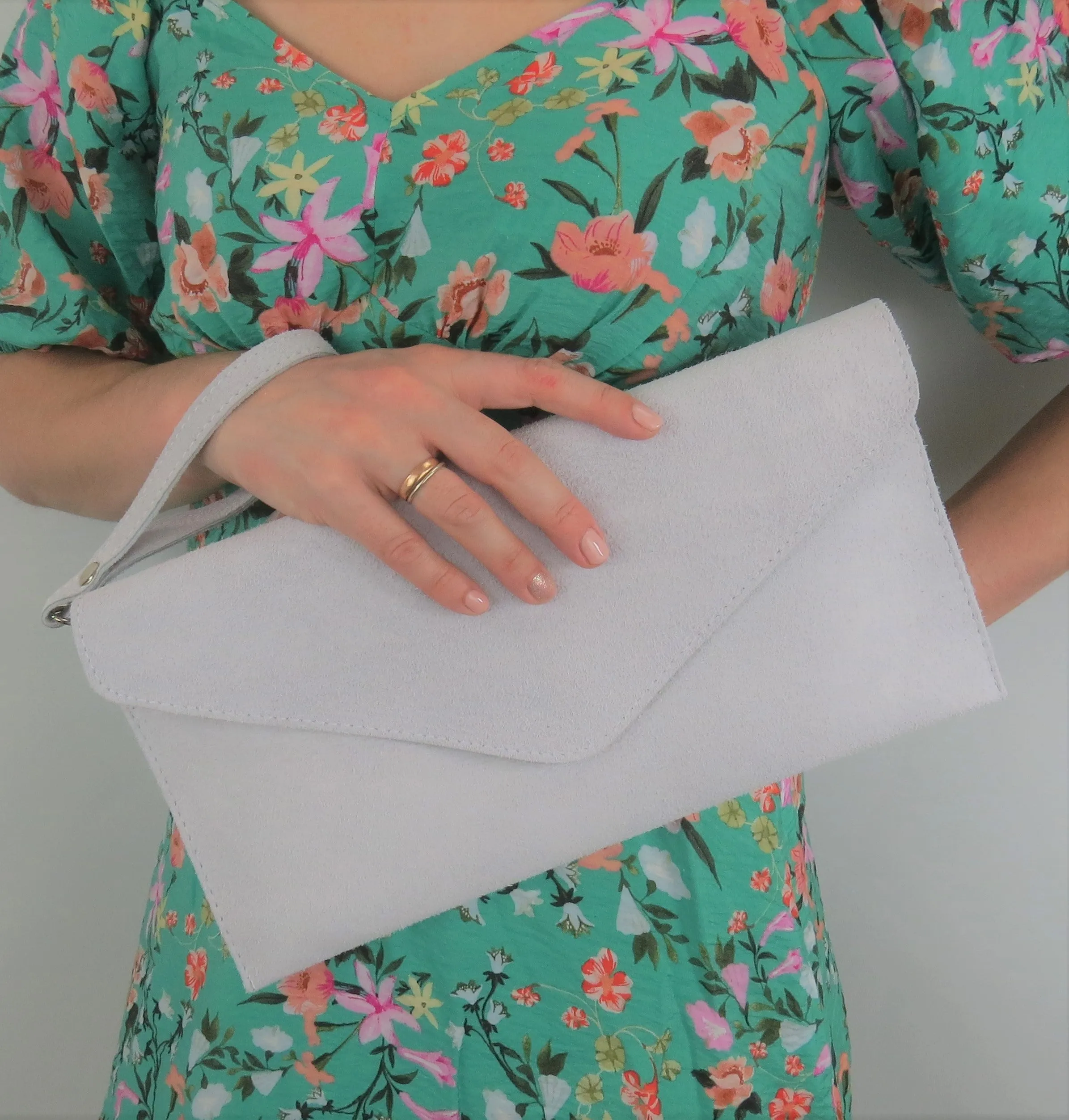 Moonstone Envelope Clutch Bag