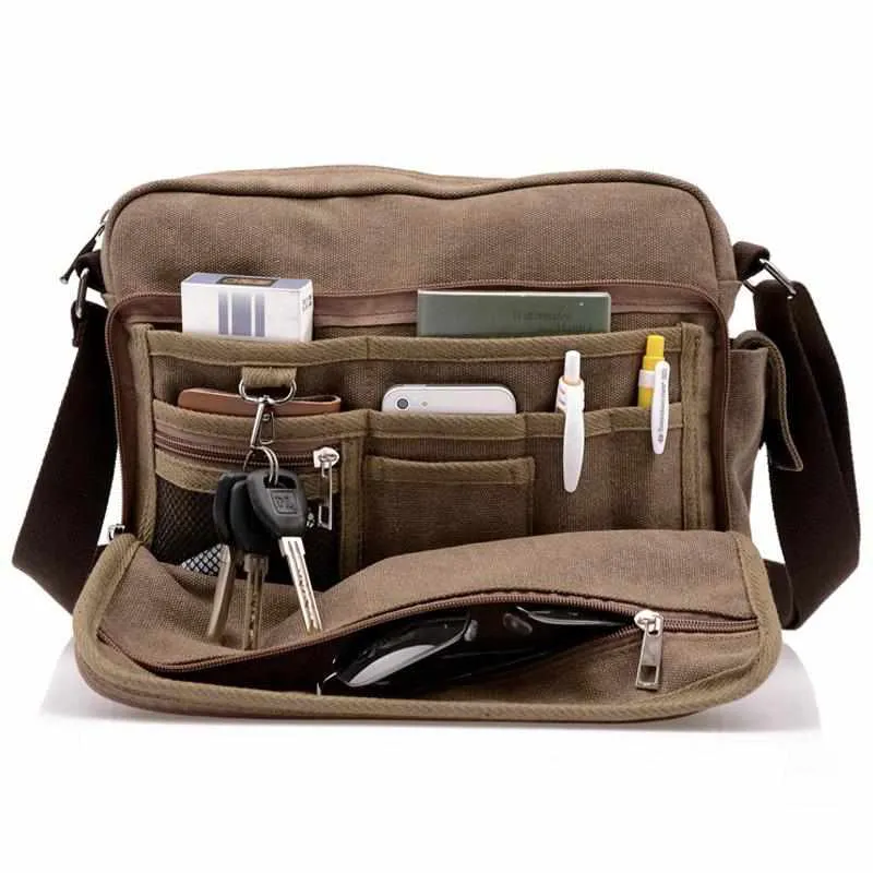 Multifunction Men Casual Travel Canvas Bag