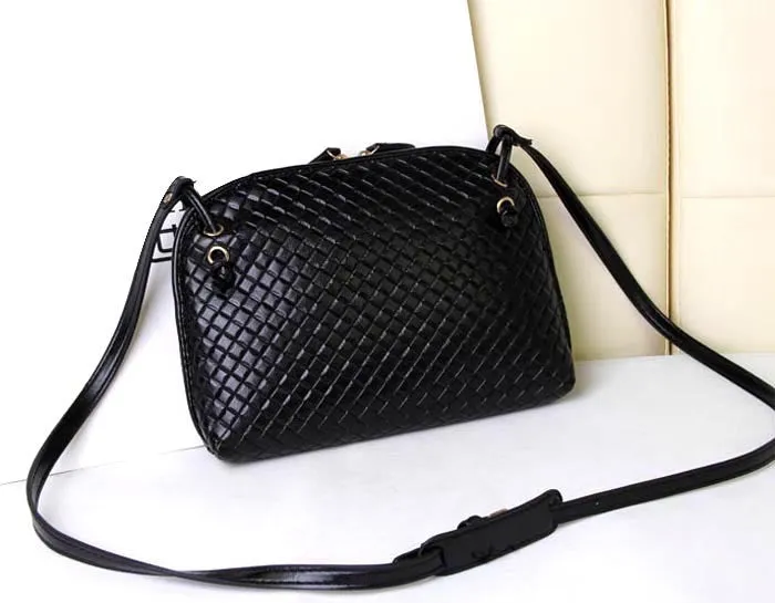 New Arrival 1PC Women Bags Shoulder Bag Faux Leather Satchel Crossbody Handbag Black Classic Stylish