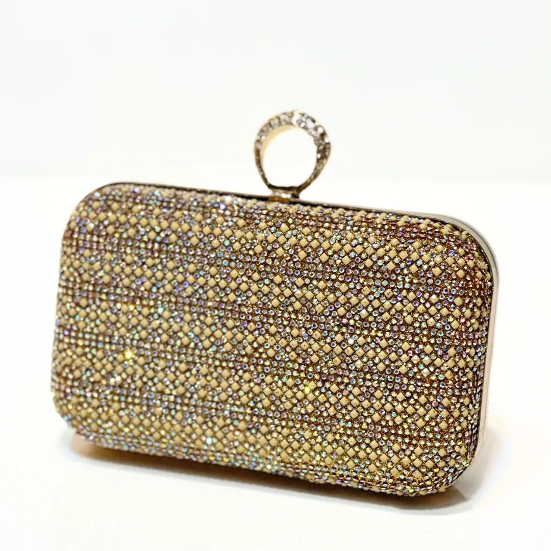 New Ring Stone Clutch (Two Sided)