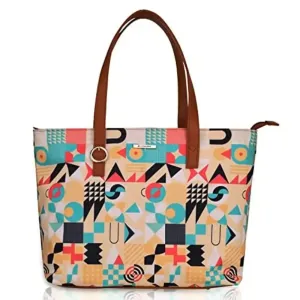 Nicoberry Women's Tote Bag | Big size, Handbag with Exotic Print Vegan Leather 14 Laptop Space (Green)