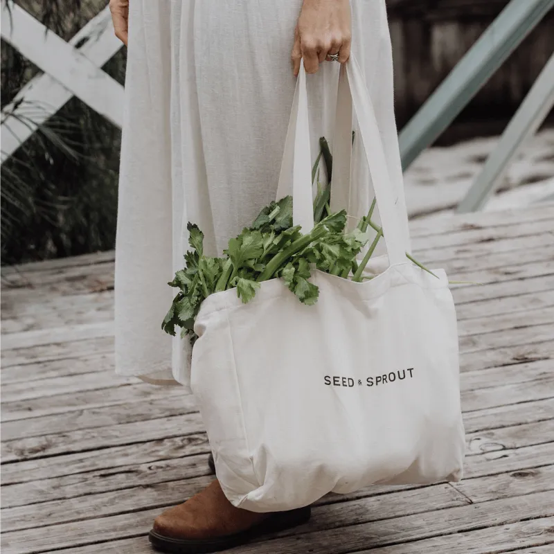 Organic Pocket Tote Shopping Bag