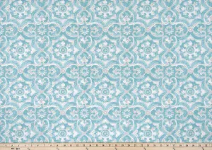 Outdoor Fabric - Athens Aqua Polyester Fabric By Premier Prints