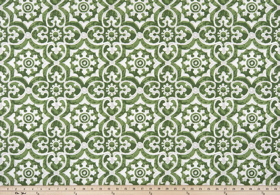 Outdoor Fabric - Athens Herb Polyester Fabric By Premier Prints