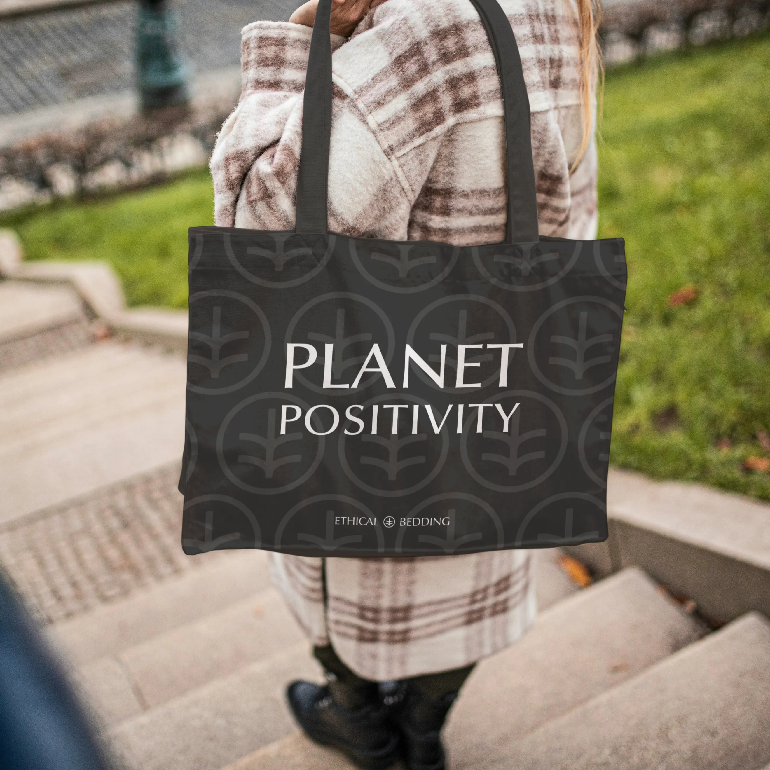 Planet Positivity Tote Bag