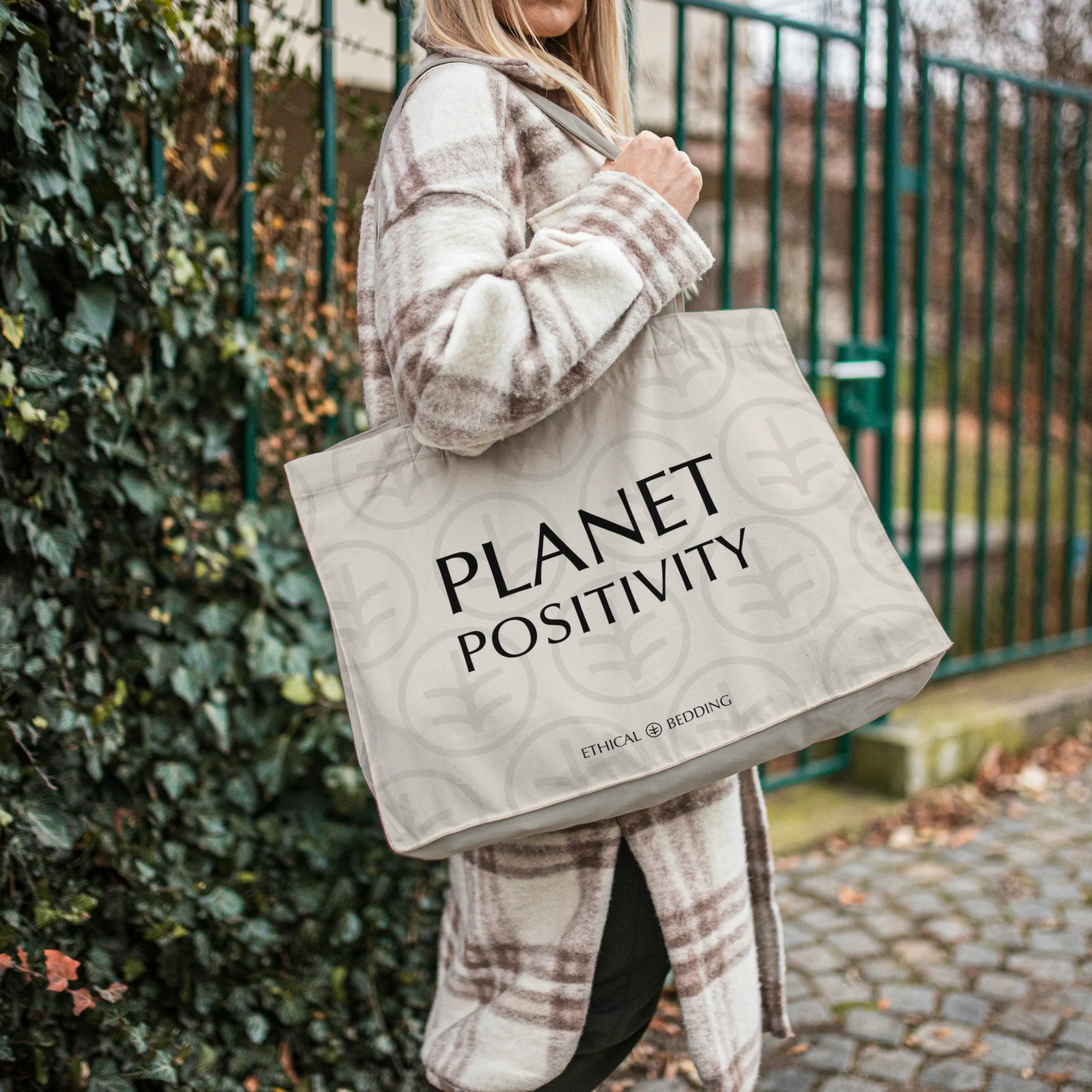 Planet Positivity Tote Bag