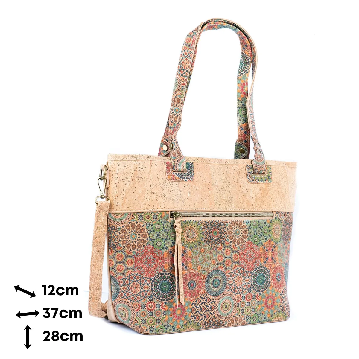 Printed Cork Women's Tote Bag BAGD-567