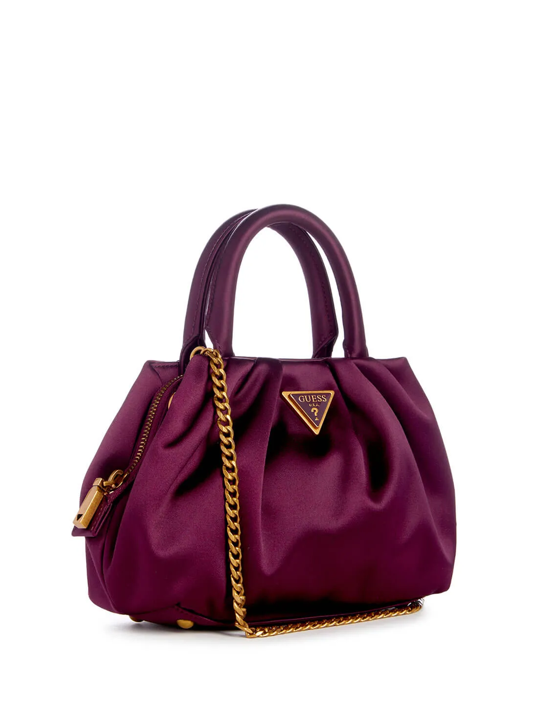 Purple Tori Mini Satchel Bag