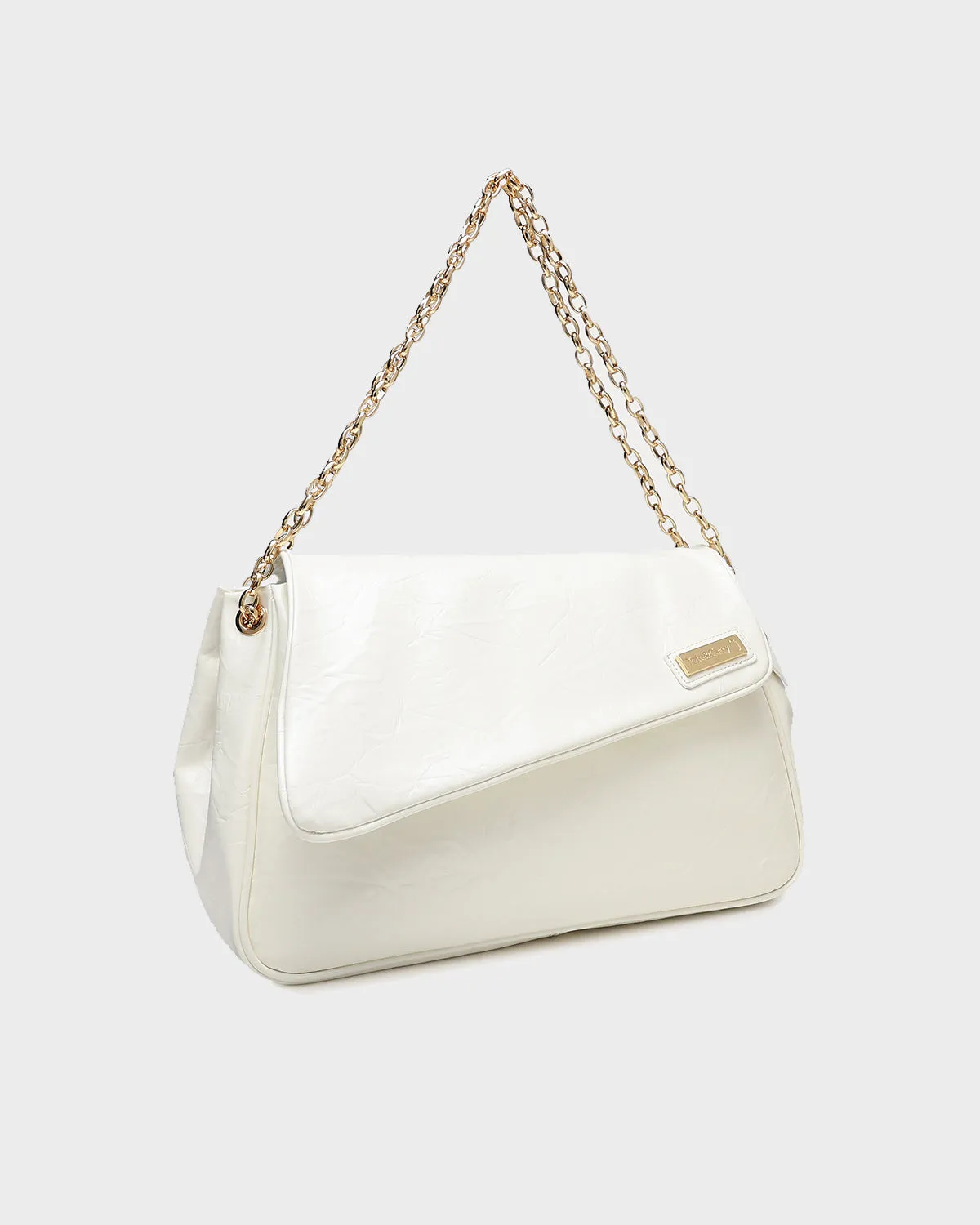 Rebellious Chic Tote Bag in White