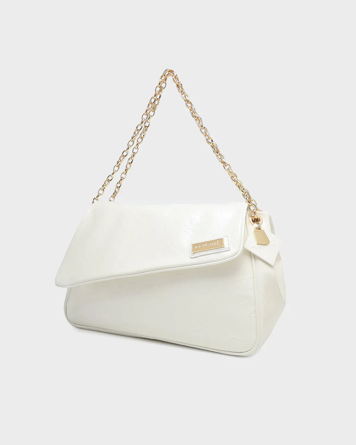 Rebellious Chic Tote Bag in White