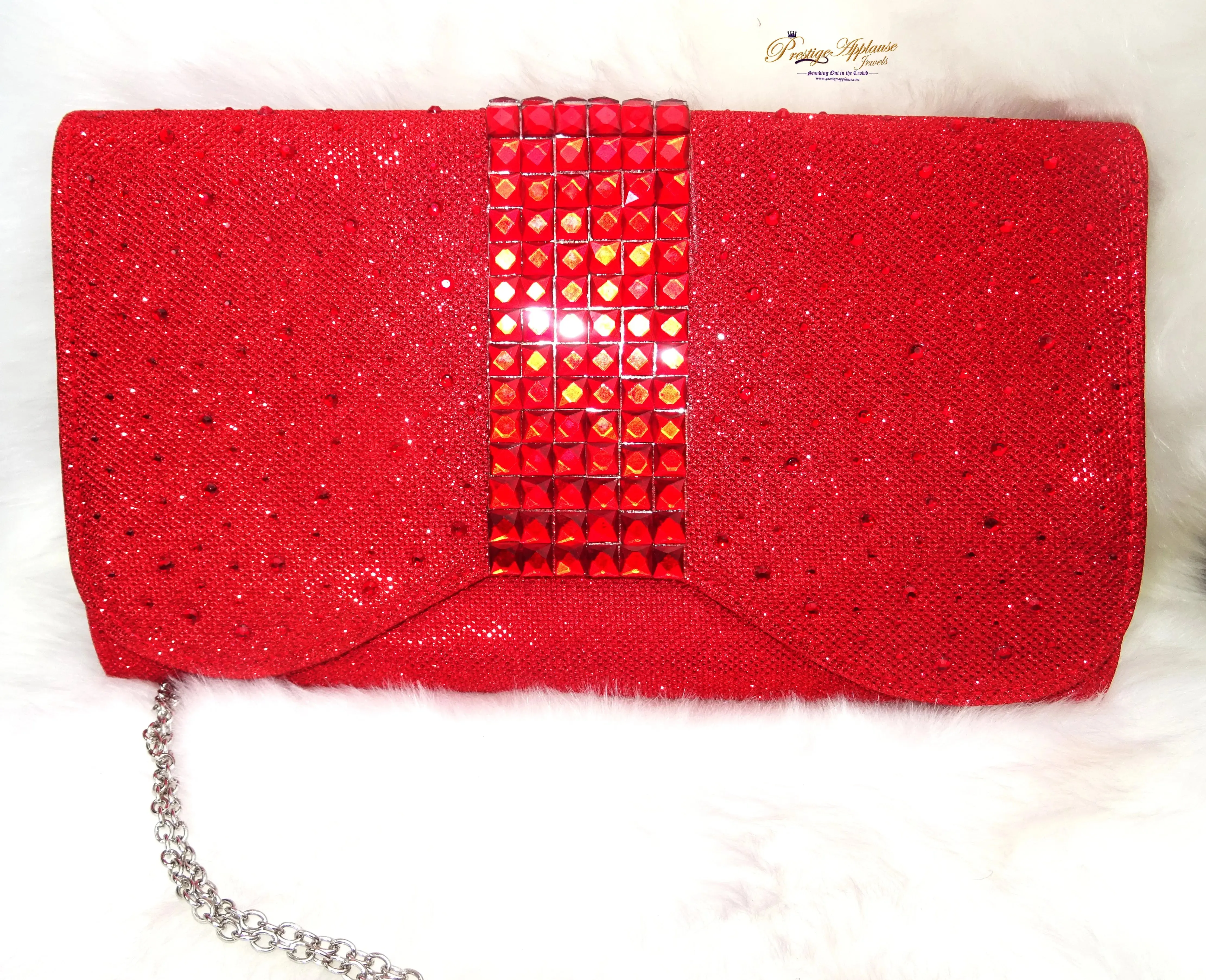 Red Mixed Gold Clutch Evening Bags for Women Formal Bridal Wedding Purse Prom Cocktail Party Handbags