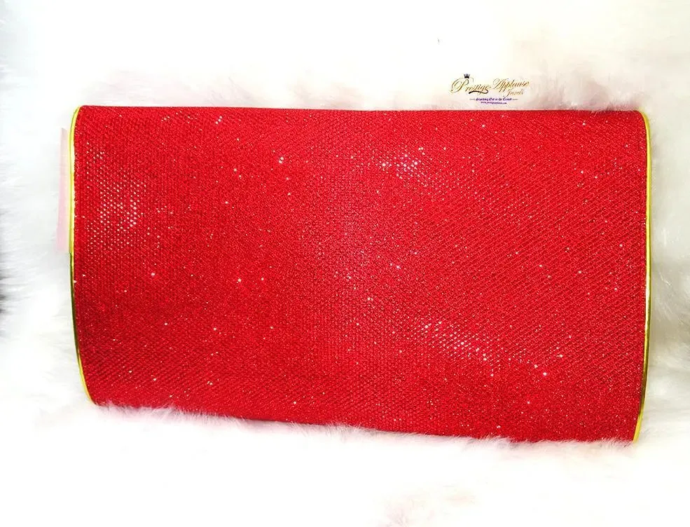 Red Mixed Gold Clutch Evening Bags for Women Formal Bridal Wedding Purse Prom Cocktail Party Handbags