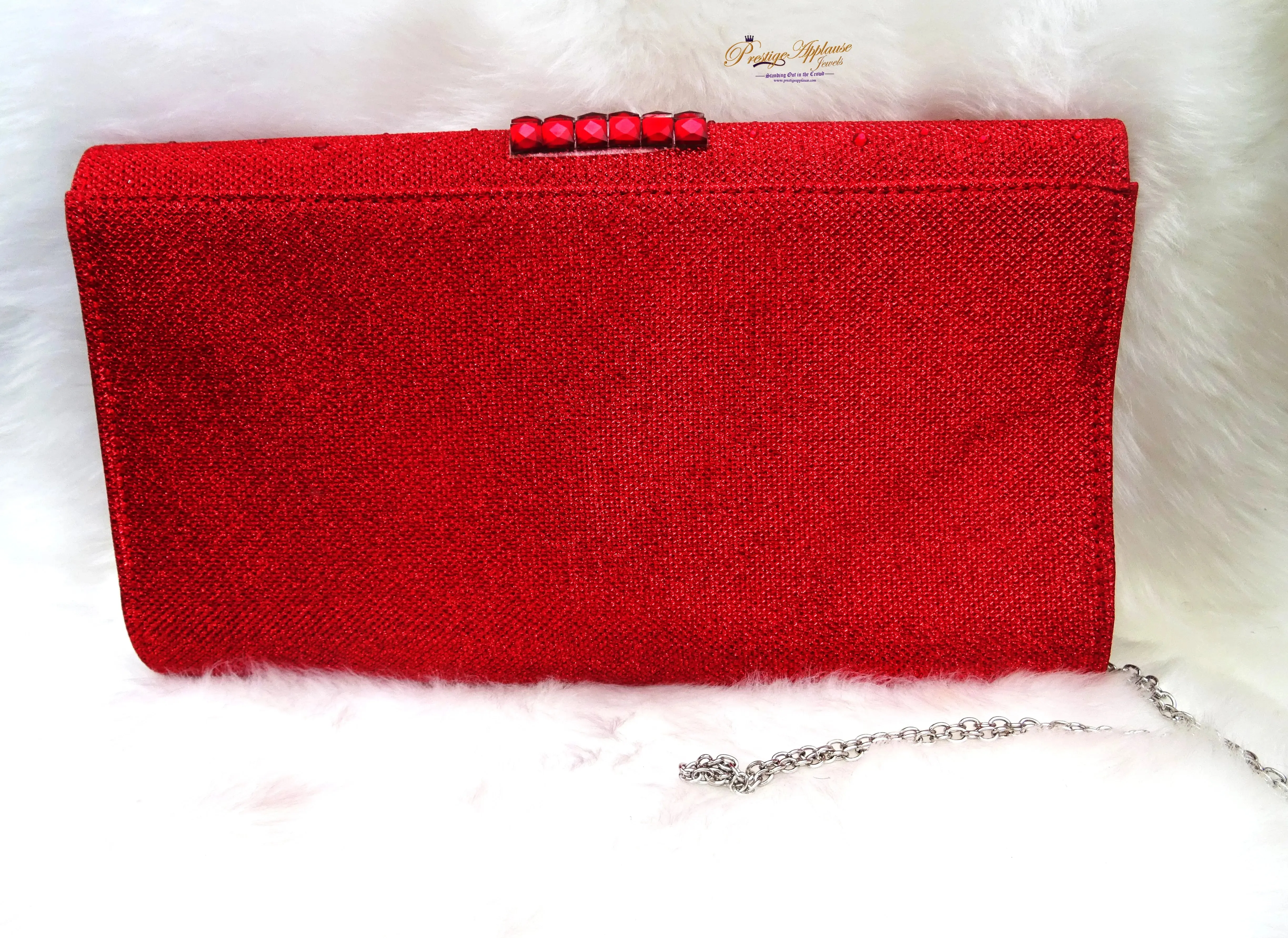 Red Mixed Gold Clutch Evening Bags for Women Formal Bridal Wedding Purse Prom Cocktail Party Handbags