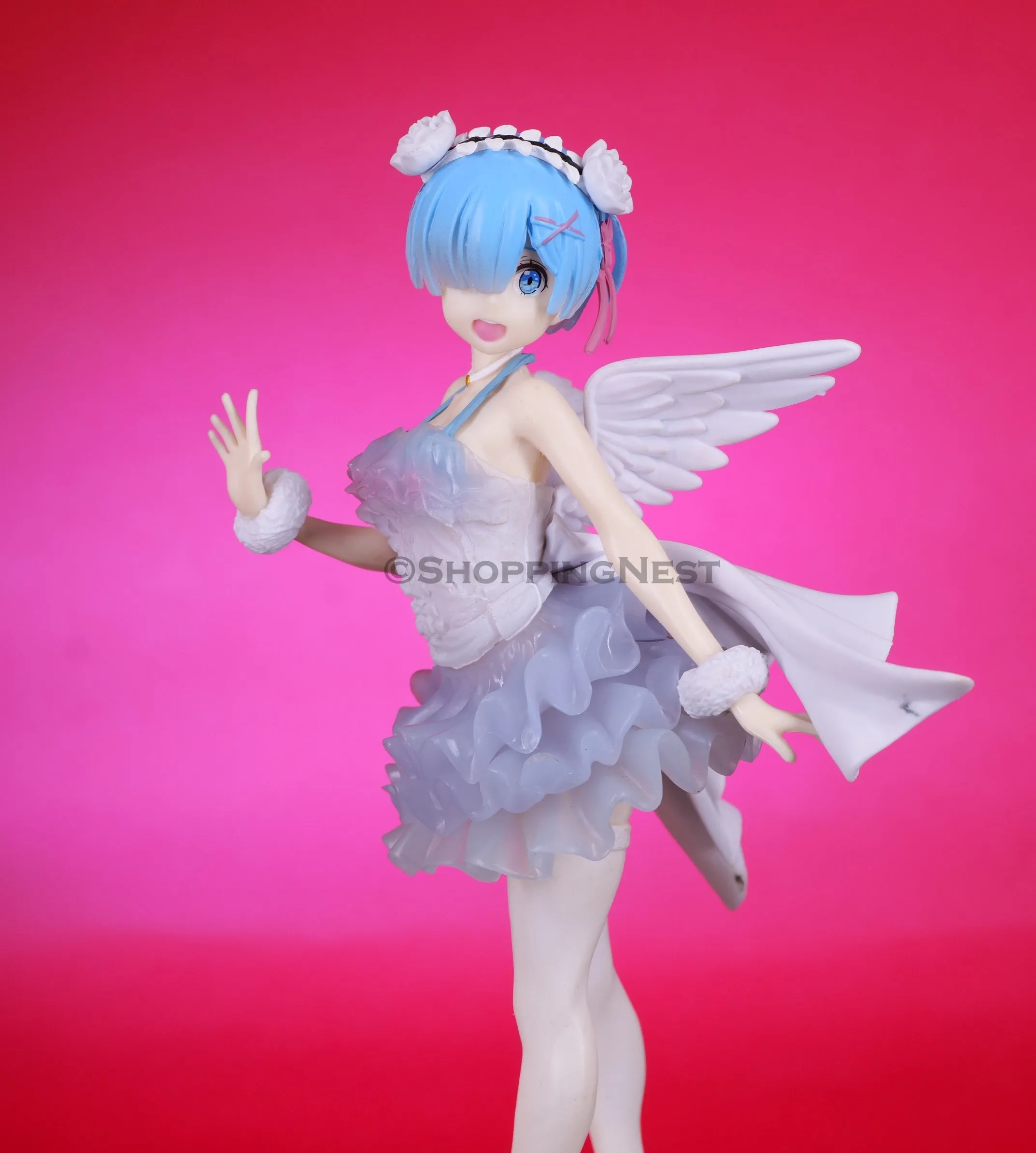 Re:Zero - Starting Life in Another World | Rem Taito Angel Mode Anime Action Figure | 23 Cm |